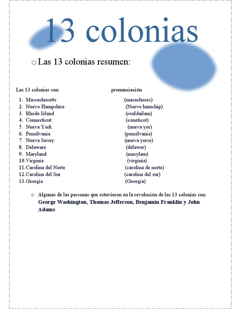 13 Colonias (Geraldine) | PDF
