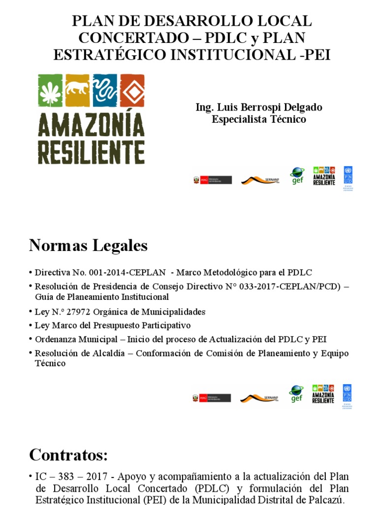 Guía del Plan de Desarrollo Local Concertado | PDF | Gobierno local ...