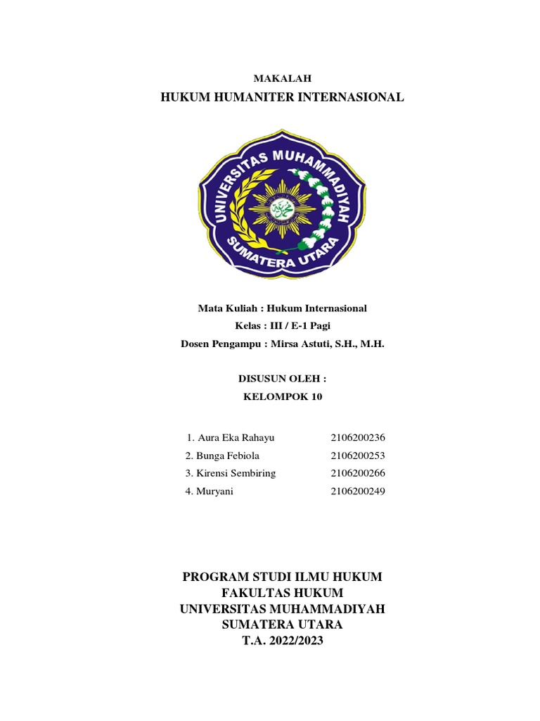 Hukum Humaniter Internasional: Panduan Lengkap | PDF | Politik