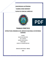 UNIVERSIDAD AUTÓNOMA Estructura Orgánica Del Servicio Nacional de Reforma Agraria
