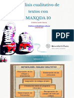 Presentación Maxqda Análisis Cualitativo