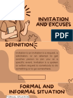 Invitation and Excuses