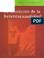 La Invencion de La Heterosexualidad by Katz Jonathan Ned