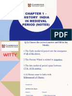 Chapter 1 - History India in Medieval Period