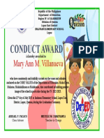 Conduct Award