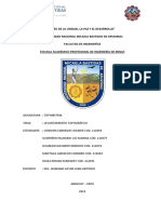 Informe de Levantamiento Topografico