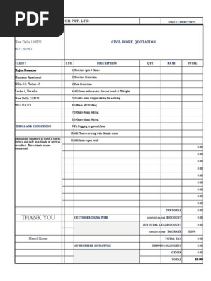 IC Hourly Work Estimate 10885