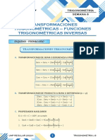 Trigo - Clase8 - UNP - Transformaciones Trigonométricas - F