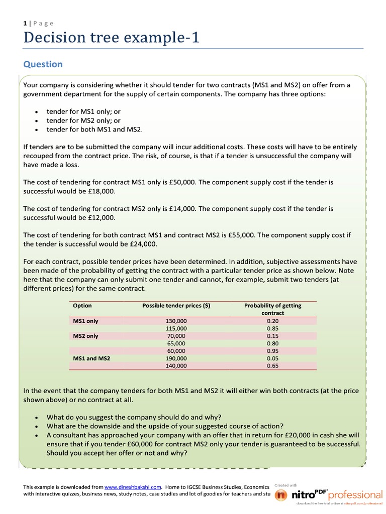 Decision Tree 1 | PDF