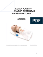 Manual de Entrenador de Manejo de Via Respiratorria Larry LF03699 (Traducido)