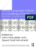 Family Language Policies in A Multilingual Wor
