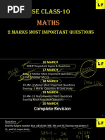 2 Marks Most Important Questions Maths Class 10 Cbse by Akshay Sir