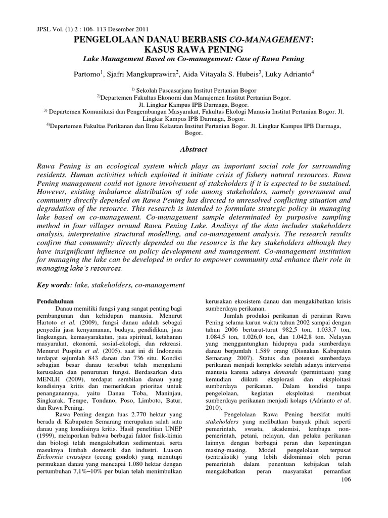 id-pengelolaan-danau-berbasis-co-management-pdf-natural-environment