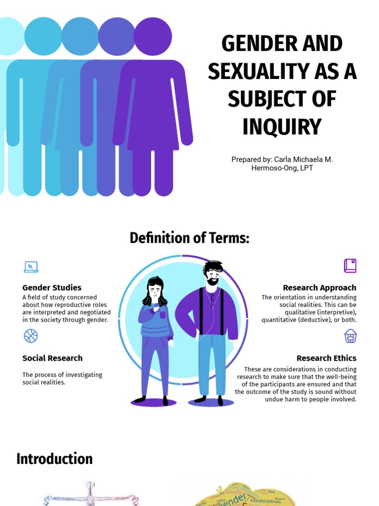 Ge-El1 - U1l3 - Gender and Sexuality As A Subject of Inquiry | PDF ...