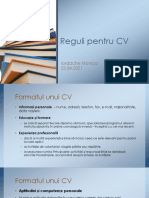 Reguli Pentru CV