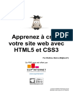 Apprenez A Creer Votre Site Web Avec Html5 Et Css3