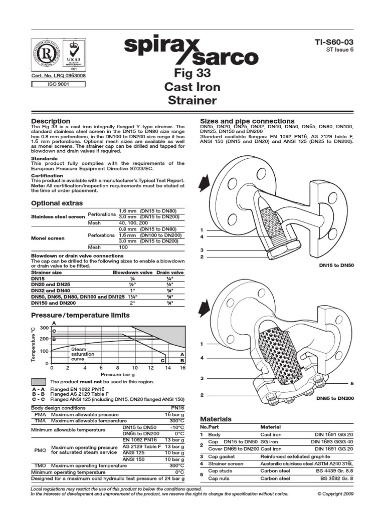Spirax sarco fig 33 download free pdf valve pipe fluid conveyance 