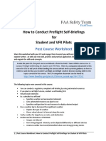 Post Course Checklist - WINGS Course How To Conduct Preflight Self-Briefings For Student and VFR Pilots