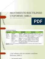Movimiento Rectilineo Uniforme (Mru)