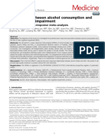 Association Between Alcohol Consumption and Mild Cognitive Impairment - A Protocol of Dose-Response Meta-Analysis