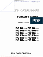 TCM Forlift Truck FG FD 10-15-18 C T 19-12-2002 Parts Manual