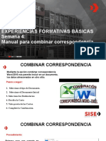 Experiencias Formativas Básicas - Semana 4 - Manual de Combinar Correspondencia