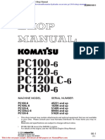 Komatsu Hydraulic Excavator Pc130 6 Shop Manual