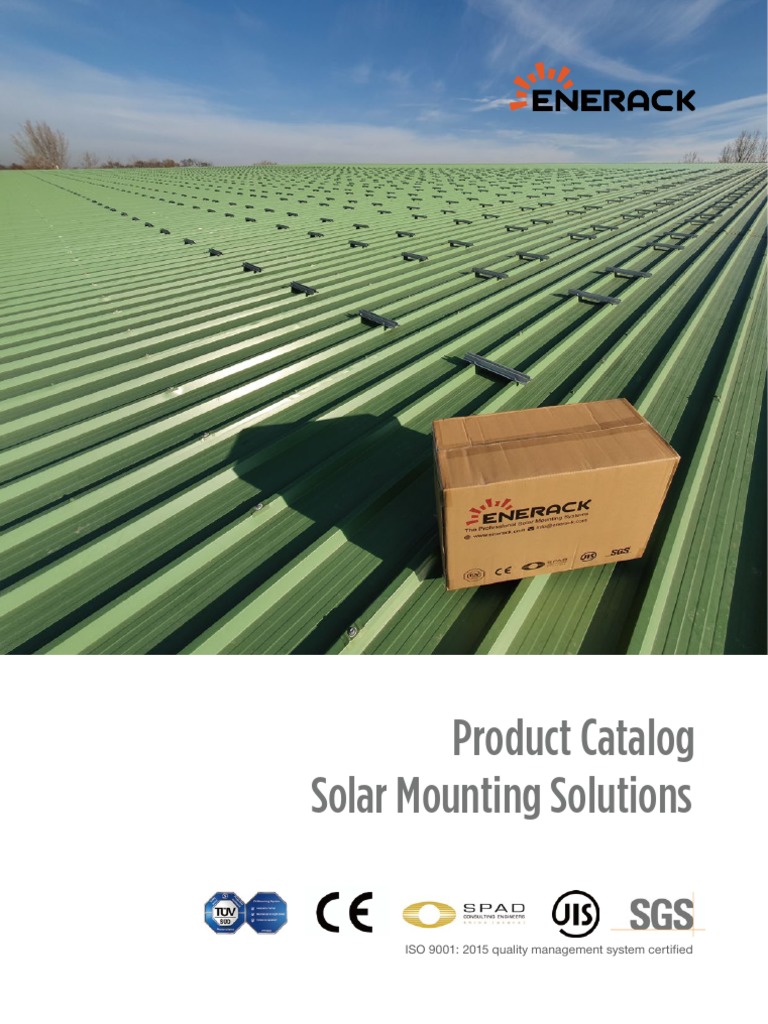 Enerack Solar Mounting Solutions Catalog | PDF | Roof | Tripod ...
