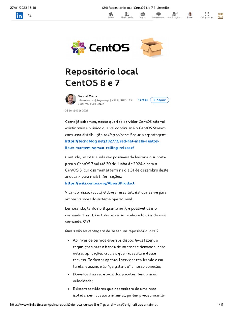 Criando Repositório Local no CentOS 7/8 | PDF | Protocolo de ...