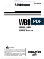 Komatsu Wb97s 2 Operation Maintenance Manual