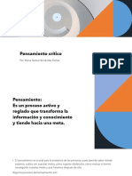 Pensamiento Crítico en La Formación Docente