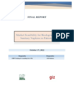 Final Report - Market Feasibility For Bio-Degradeable Sanitry Napkin in Pakistan - Oct 17, 2022