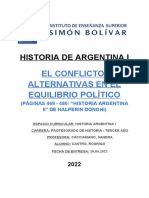 El Conflicto - Alternativas en El Equilibrio Político (Pág 469-480) - Castro Rodrigo