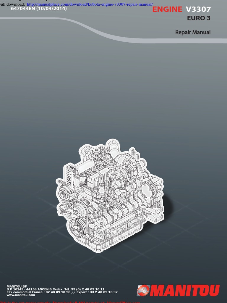 KUBOTA V3307 SERVICE MANUAL PDF FREE DOWNLOAD intelligence overview