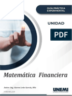 MATEMATICAS FINANCIERA Deber Practica Experimental 1 Matematicas Financiera