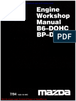 Mazda Engine BP b6 Workshop Manual