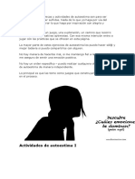 Las Siguientes Dinámicas y Actividades de Autoestima Son para Ser Jugadas y No para Ser Sufridas