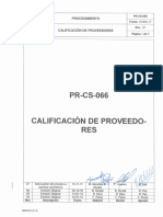 PR-CS-066 R7 Calificacion de Proveedores