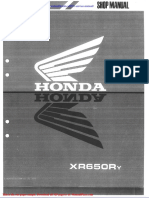 Honda Xr650r Service Manual