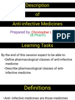 Description of Anti-Infective Medicines