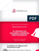 Semana 6 - El Proceso Civil Oralizado y Garantias Constitucionales.