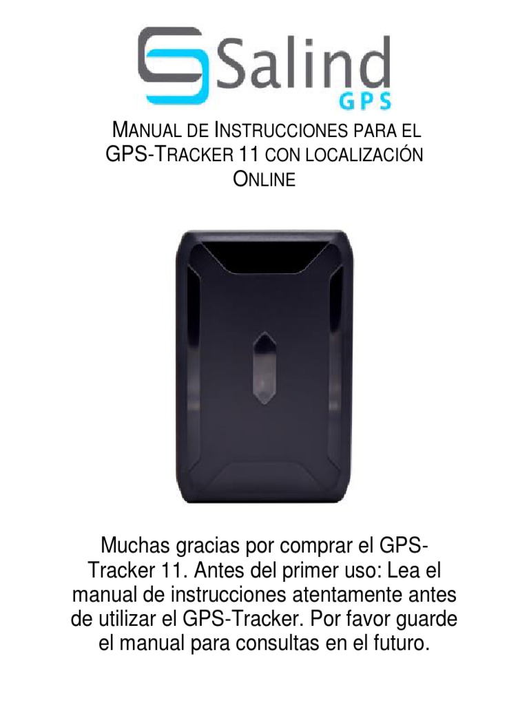 Manual Salind Gps Tracker 11 Es PDF Residuos