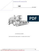 John Deere 6622 Combine Parts Book