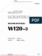 Komatsu Wheel Loaders w120 3 Shop Manual