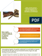 Tema 3 Bases Legales Contextualizadas de La Gestión Ambiental en Venezuela. Preámbulo Al Desarrollo Sustentable