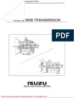 Isuzu Truck Training Msa MSB Type Transmission 15i16516
