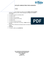 Check List - Documentos Admissionais MELI