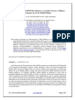 Ley de Autorización Al DTOP para Disponer o Arrendar Terrenos o Edificios Que Dejaren de Ser de Utilidad Pública