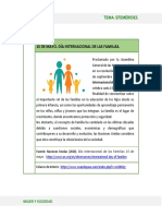 Efemerides 15 de Mayo Dia Internacional de Las Familias