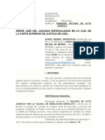 DEMANDA DE NULIDAD DE ACTO JURÍDICO Caso CHORRILLOS